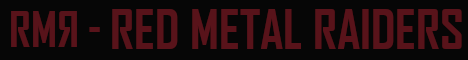Red Metal Raiders Banner