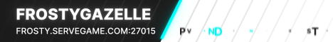 FrostyGazelle Full Cluster PVPVE Banner