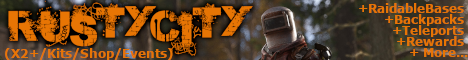 RustyCity (X2+/Kits/Shop/Events) Banner