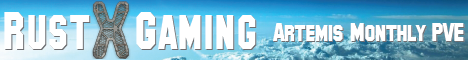 RustX Artemis PVE Monthly 3x|Raidable Ba Banner