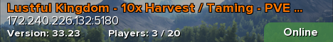 Lustful Kingdom - 10x Harvest / 25x Tame Banner