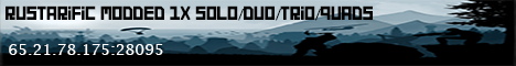 Rustarific | Modded | 1x | Solo/Duo/Trio Banner