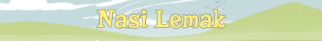 Nasi Lemak Minecraft Server Banner