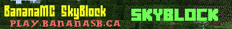 BananaMC SkyBlock Banner