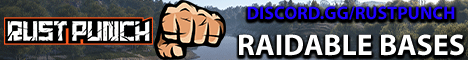 RustPunch.Net PVE |10X|PVE|Kits|Skins| Banner