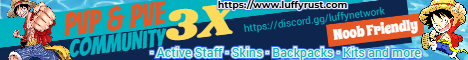 Luffy Rust 3X PvE+PvP Skins Kits Banner