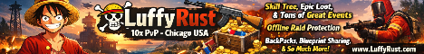 Luffy Rust 3X PvE+PvP Skins Kits Banner