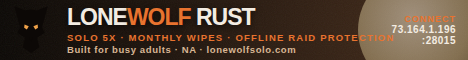🐺 Lone Wolf Rust Banner