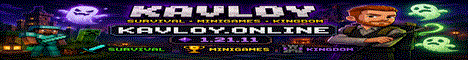 Kavloy Minecraft Server  Banner